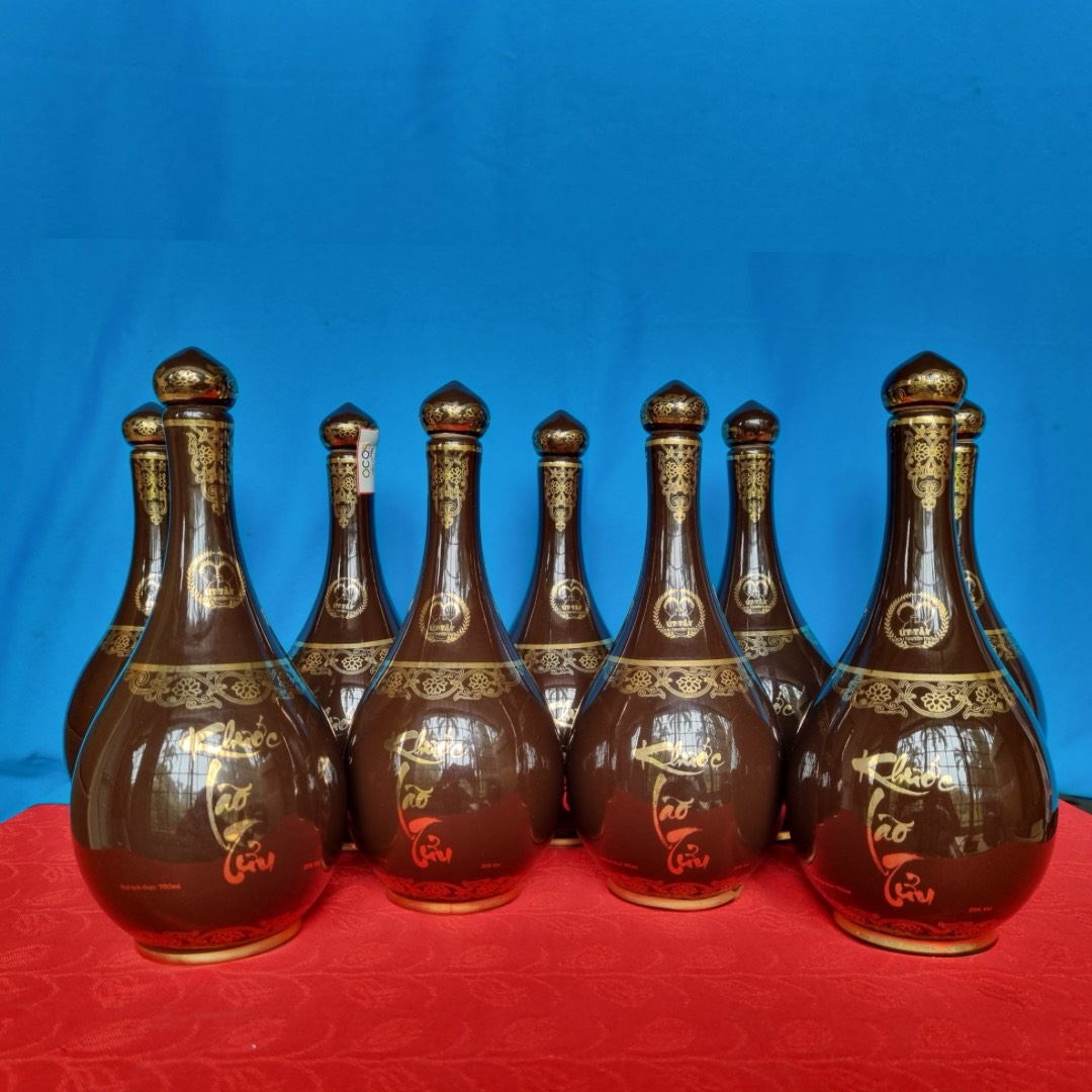 Rượu Khước Lão - Tửu Út Tây (Bình Gốm) - 700 ml. Đặc sản Hậu Giang